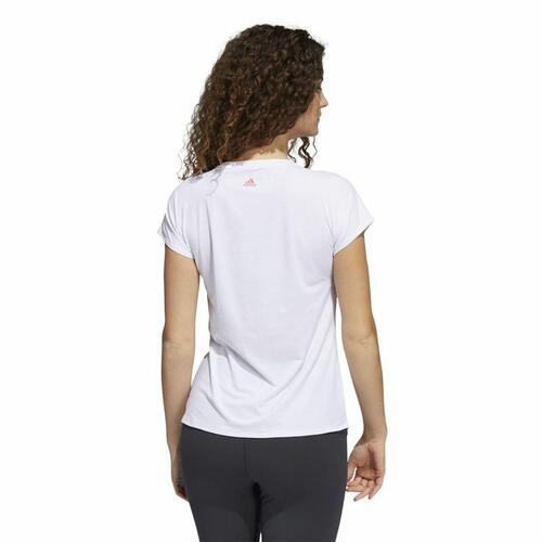 Kortærmet T-shirt til Kvinder Adidas Training 3B Hvid M