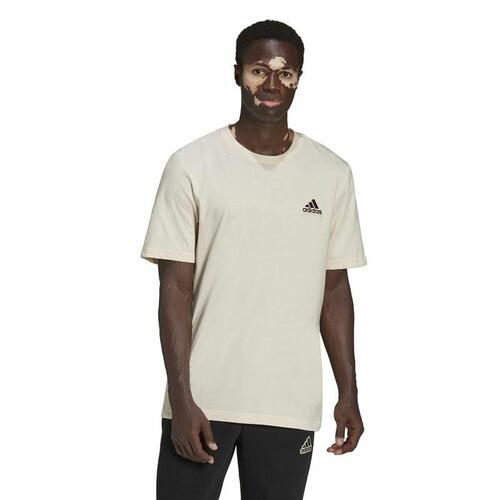 Kortærmet T-shirt til Mænd Adidas Essentials Feelcomfy Hvid XL