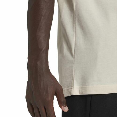 Kortærmet T-shirt til Mænd Adidas Essentials Feelcomfy Hvid XL