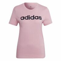 Kortærmet T-shirt til Kvinder Adidas Loungewear Essentials Slim Logo Pink XS
