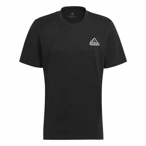 Kortærmet T-shirt til Mænd Adidas Essentials Feel Comfy Sort S