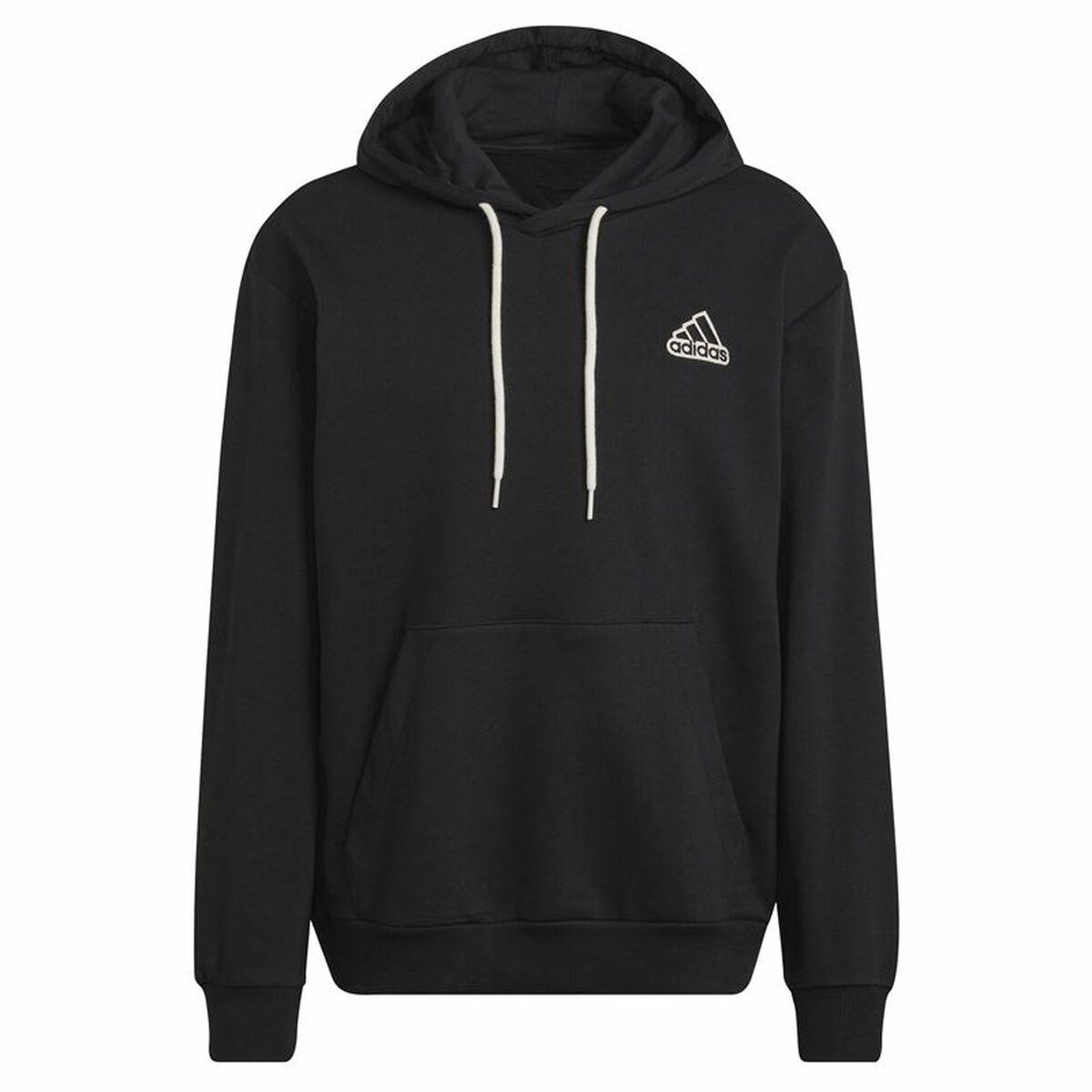 Hættetrøje til Mænd Adidas Essentials Feelcomfy Sort S