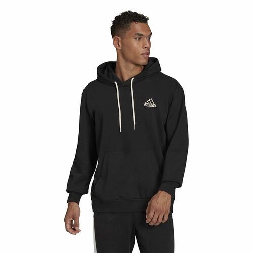 Hættetrøje til Mænd Adidas Essentials Feelcomfy Sort S