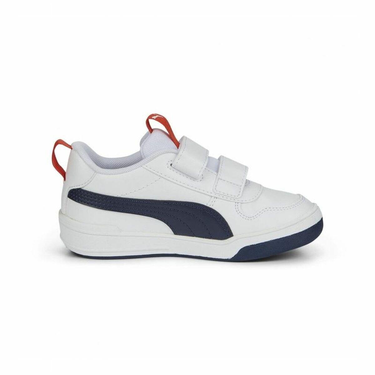 Sportssko til børn Puma Multiflex Hvid 34