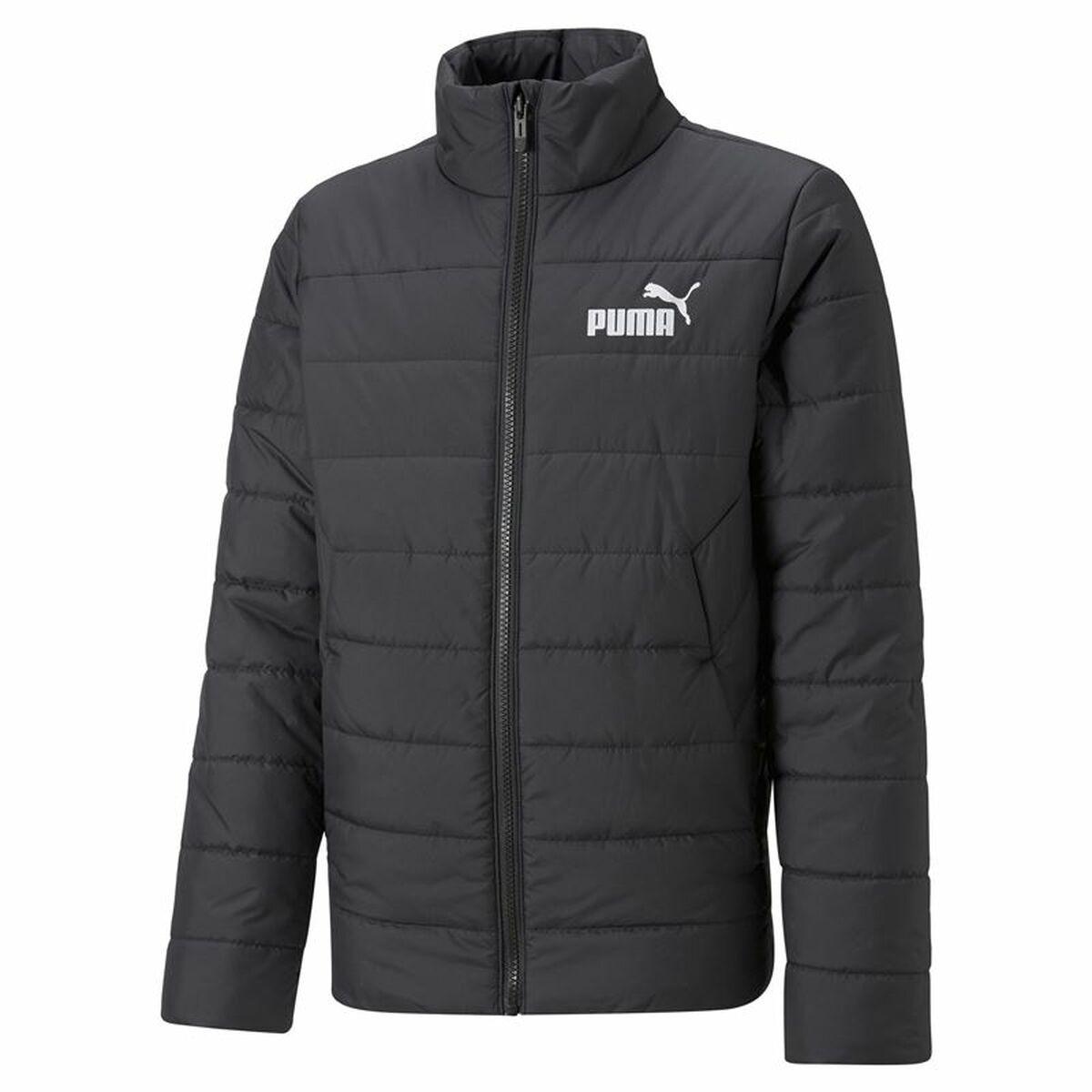 Sportsjakke til børn Puma Essentials Padded Sort 9-10 år