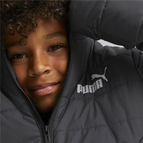 Sportsjakke til børn Puma Essentials Padded Sort 9-10 år