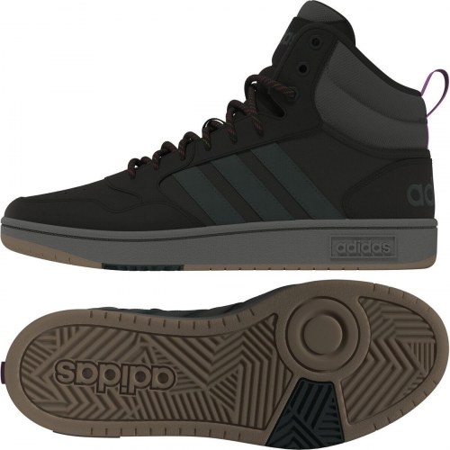 Kvinde Casual Sneakers HOOPS 3.0 MID Adidas GZ6681 Sort - 38 2/3