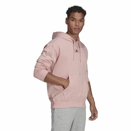 Hættetrøje til Mænd Adidas Essentials Pink S