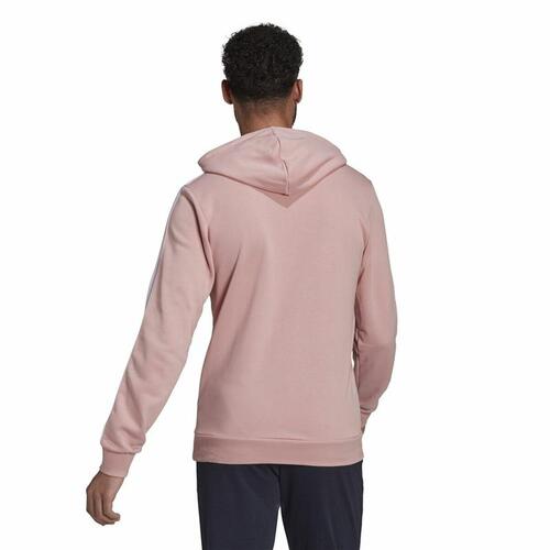 Hættetrøje til Mænd Adidas Essentials Wonder Mauve 3 Stripes Pink XL