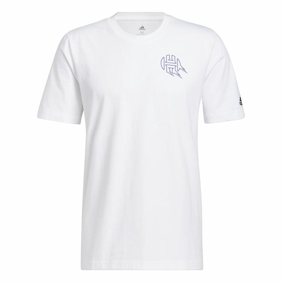 Kortærmet T-shirt til Mænd Adidas Avatar James Harden Graphic Hvid M