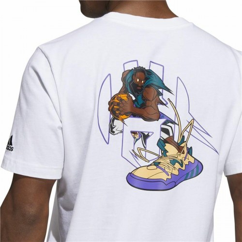Adidas James Harden Graphic T-shirt til mænd - hvid (M)