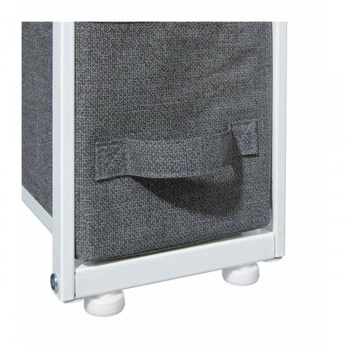 5five Simply Smart kommode - 4 skuffer, 73,5 × 48 × 20 cm, hvid/mørkegrå