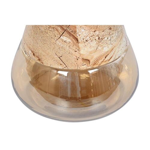 Sofabord Krystal To-farvet Jern 50 x 50 x 49 cm