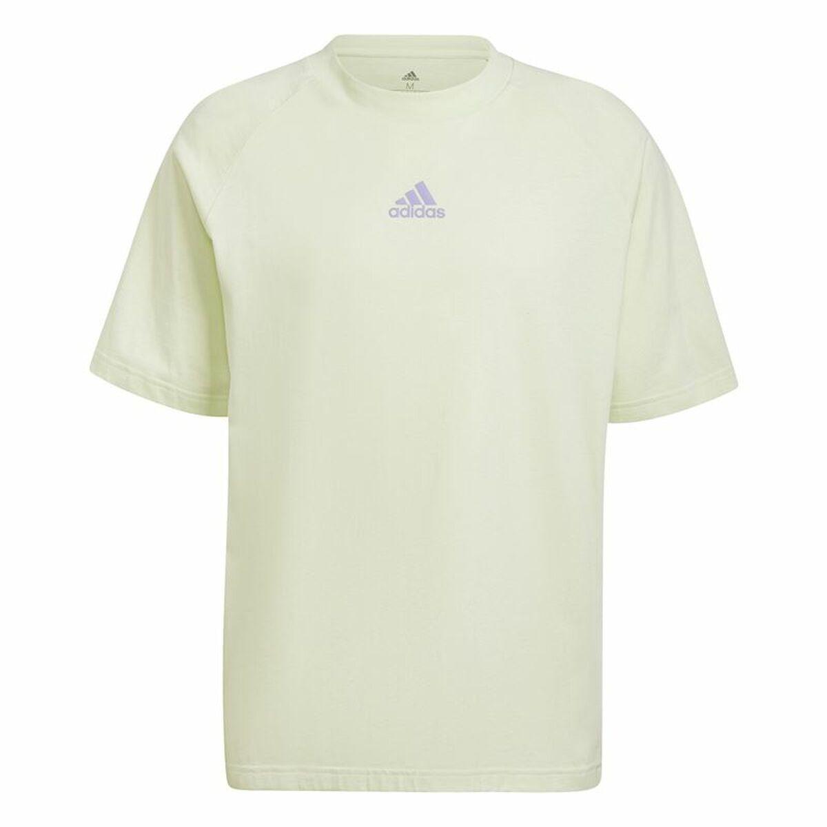 Kortærmet T-shirt til Mænd Adidas Essentials Brandlove Gul XL