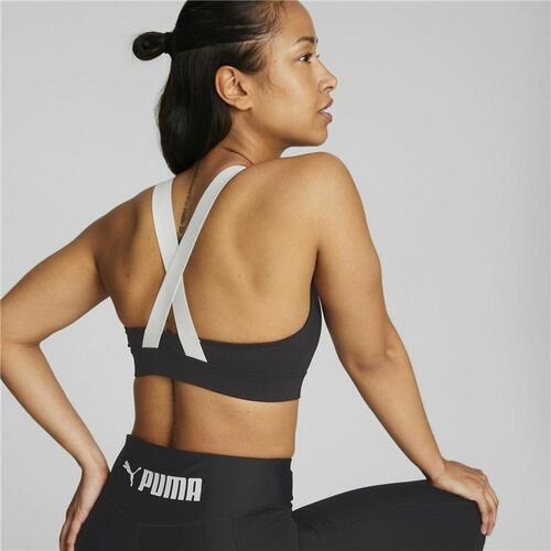 Sports-BH Puma Sort Hvid Multifarvet S
