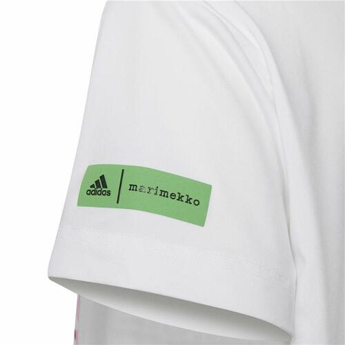 Børne Kortærmet T-shirt Adidas x Marimekko Hvid 7-8 år
