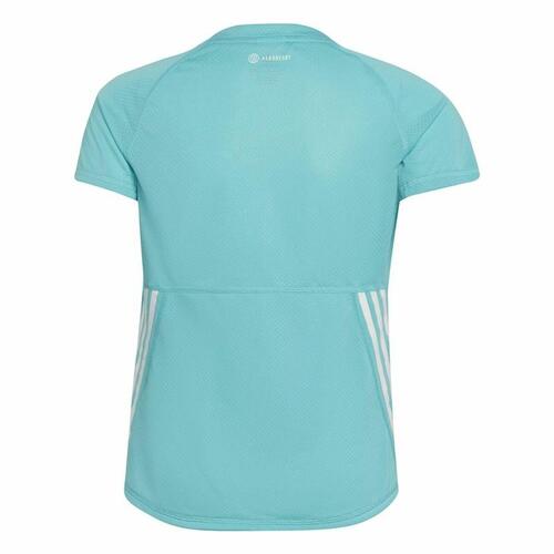 Børne Kortærmet T-shirt Adidas Aeroready Three Stripes Akvamarin 14-15 år