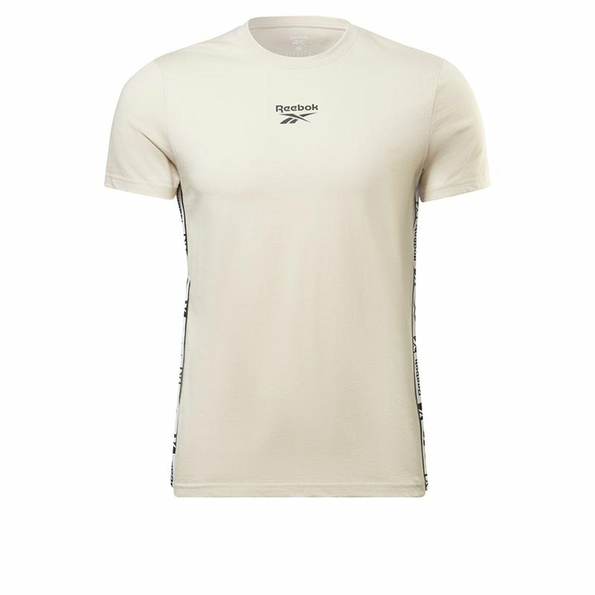 Kortærmet T-shirt til Mænd Reebok Identity Tape Beige L