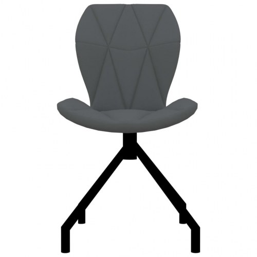 Spisebordsstole 2 stk. kunstlæder grå