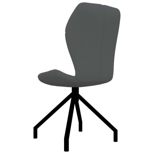 Spisebordsstole 2 stk. kunstlæder grå