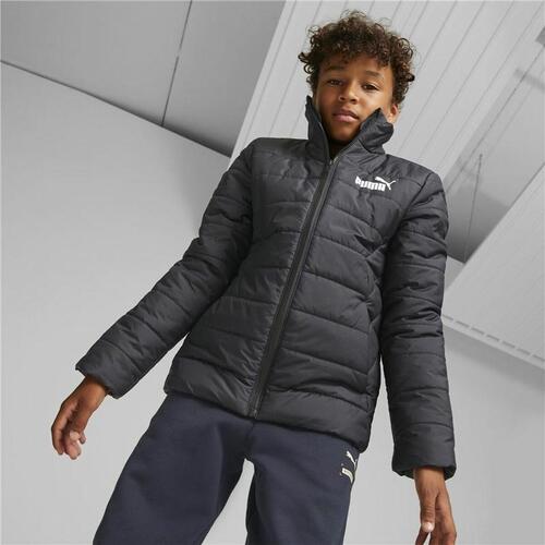 Sportsjakke til børn Puma Essentials Padded Sort 5-6 år