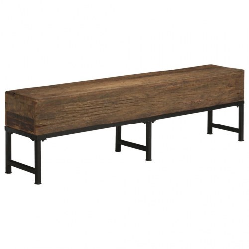 Bænk 160 cm massivt genbrugstræ