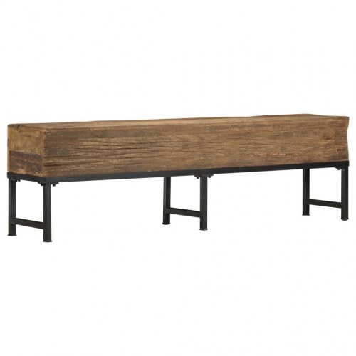 Bænk 160 cm massivt genbrugstræ