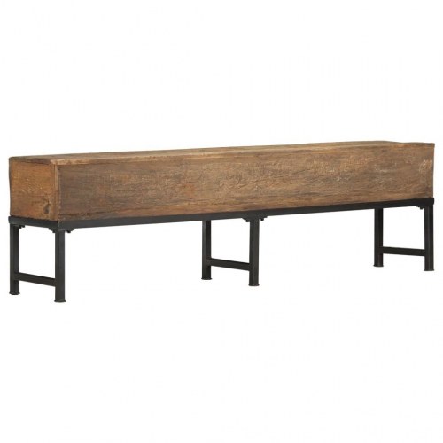 Bænk 160 cm massivt genbrugstræ