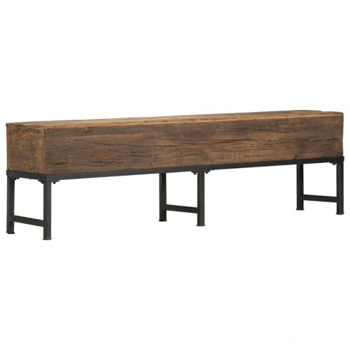Bænk 160 cm massivt genbrugstræ