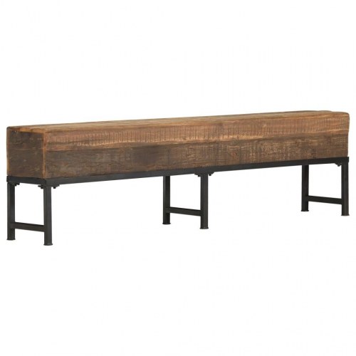 Bænk 160 cm massivt genbrugstræ
