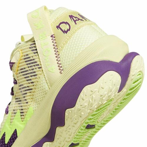 Basketballsko til børn Adidas Dame 3 Gul 38
