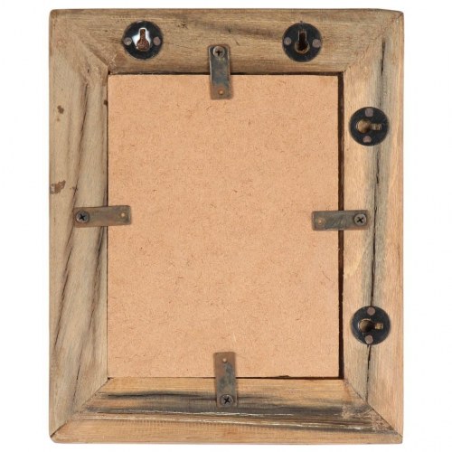 Billedrammer 2 stk. 23x28 cm massivt genbrugstræ og glas