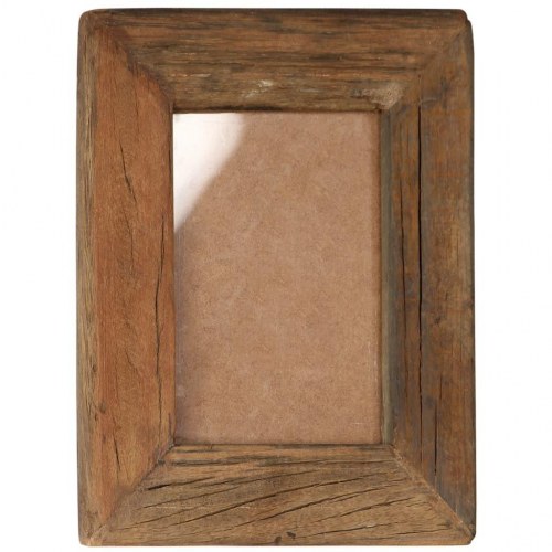 Billedrammer 2 stk. 23x28 cm massivt genbrugstræ og glas