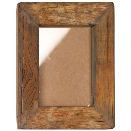 Billedrammer 2 stk. 23x28 cm massivt genbrugstræ og glas