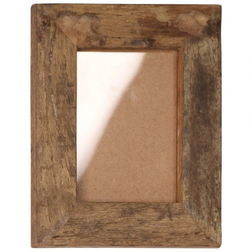 Billedrammer 2 stk. 23x28 cm massivt genbrugstræ og glas