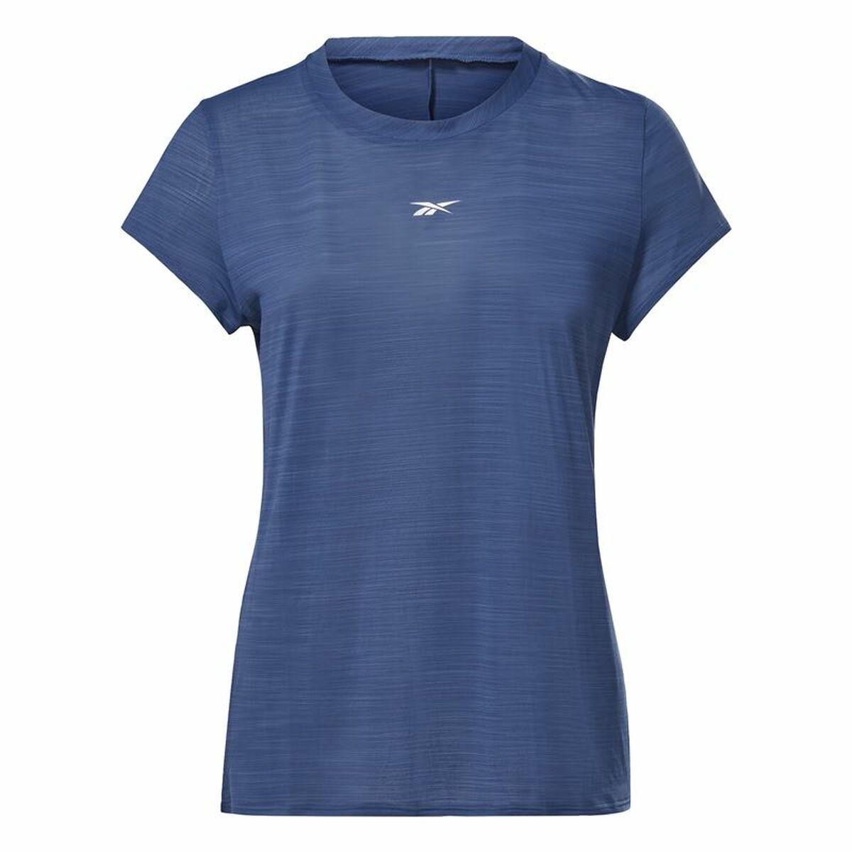 Kortærmet T-shirt til Kvinder Reebok Workout Ready Mørkeblå XL