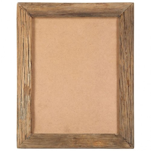 Billedrammer 2 stk. 34x40 cm massivt genbrugstræ og glas
