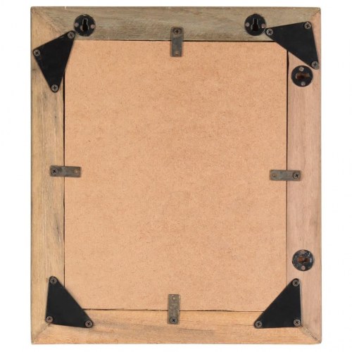 Billedrammer 2 stk. 34x40 cm massivt genbrugstræ og glas