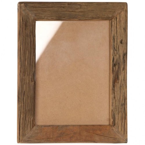 Billedrammer 2 stk. 34x40 cm massivt genbrugstræ og glas