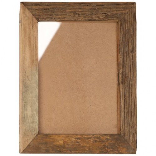 Billedrammer 2 stk. 34x40 cm massivt genbrugstræ og glas