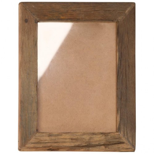 Billedrammer 2 stk. 34x40 cm massivt genbrugstræ og glas