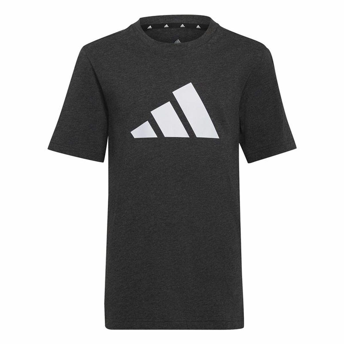 Børne Kortærmet T-shirt Adidas Future Icons Sort 13-14 år