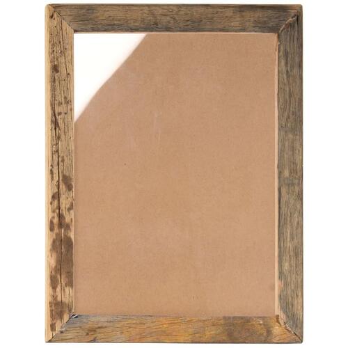Billedrammer 2 stk. 50x60 cm massivt genbrugstræ og glas
