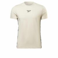 Kortærmet T-shirt til Mænd Reebok Identity Tape Beige S