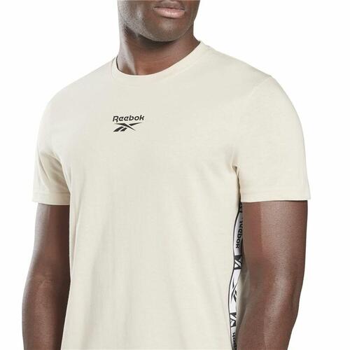 Kortærmet T-shirt til Mænd Reebok Identity Tape Beige S