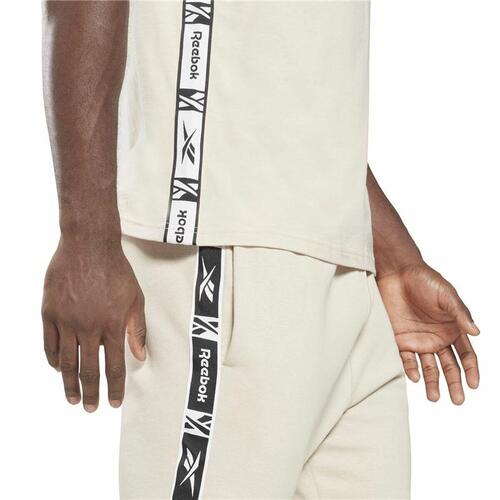 Kortærmet T-shirt til Mænd Reebok Identity Tape Beige S