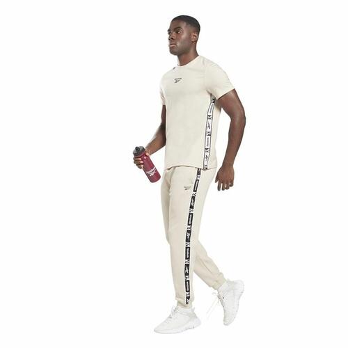 Kortærmet T-shirt til Mænd Reebok Identity Tape Beige S