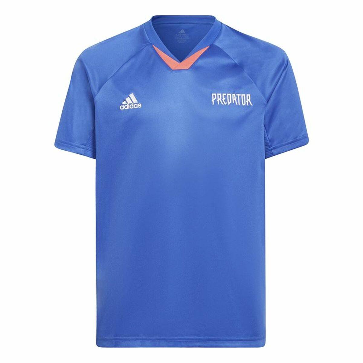 Børne Kortærmet T-shirt Adidas Predator Blå 9-10 år