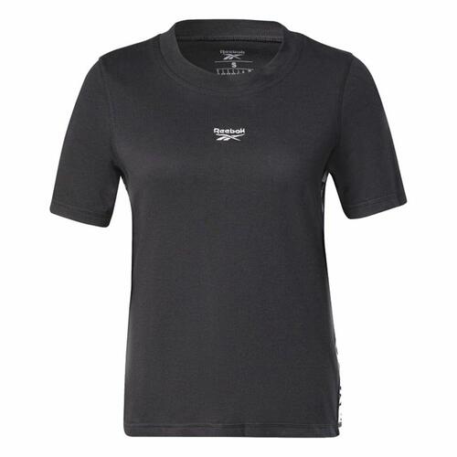 Kortærmet T-shirt til Kvinder Reebok Tape Pack Sort L