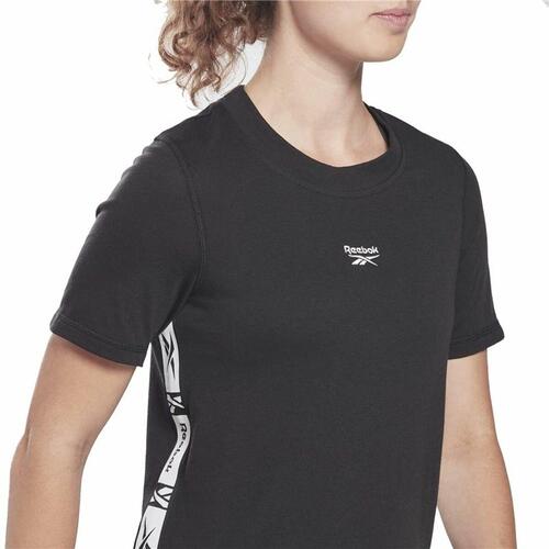 Kortærmet T-shirt til Kvinder Reebok Tape Pack Sort L